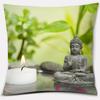 Buddha Zen Stone Flower Series Pillow Gift Home Office Decoration  Bedroom Sofa Car Cushion Cover 45x45cm40x40cm