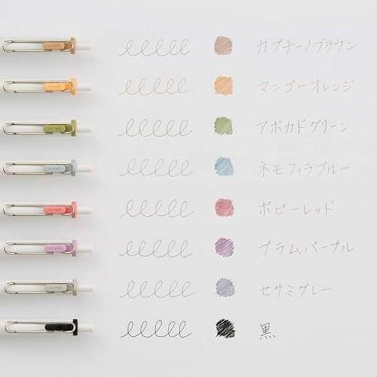 Mitsubishi Pencil Gel Ballpoint Pen Uni-ball One 0.38 Fika Color 8 Set UMNS38FC8C