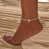Simple Beaded Weaving Adjustable Starfish Anklets For Women Rope Chain Ankle Bracelet Beach Jewelry Summer Accessories