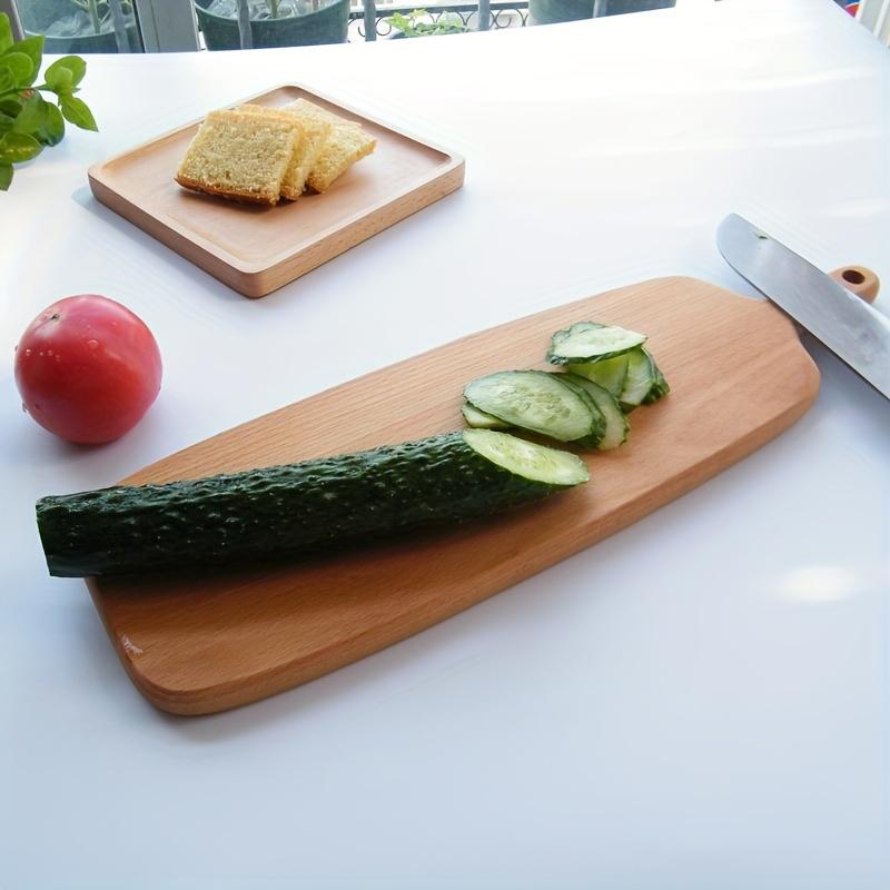 1Pc Beechwood Multipurpose Tray - Serving Board for Breakfast, Coffee Shop, Pizza, Bread, Fruit, Vegetable & Party Sushi