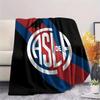 San Lorenzo de Almagro Printed Flannel Blanket, soft throw for bedroom sofa, washable,soccer fan merchandise, great gift.