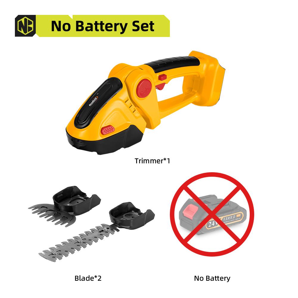 Newbeny Электрический триммер для живой изгороди 2 в 1, беспроводная эффективная бытовая секаторная пила, перезаряжаемые электроинструменты для батареи Makita 18 В