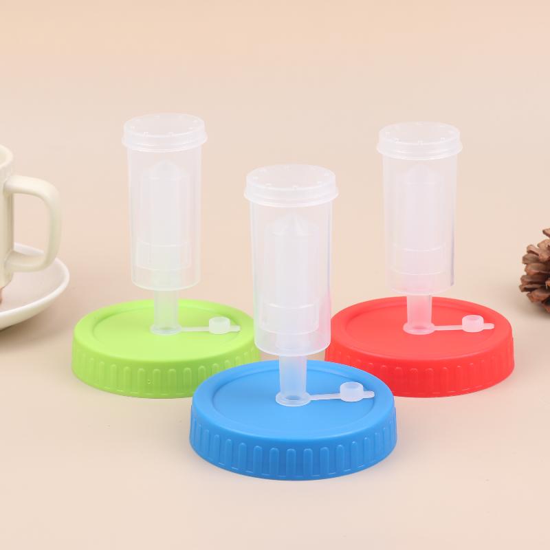 Крышки для ферментации с широким горлом Mason Jar – Безводный гидрозатвор с односторонним клапаном для солений, комбучи и кимчи, Герметичная кухонная принадлежность