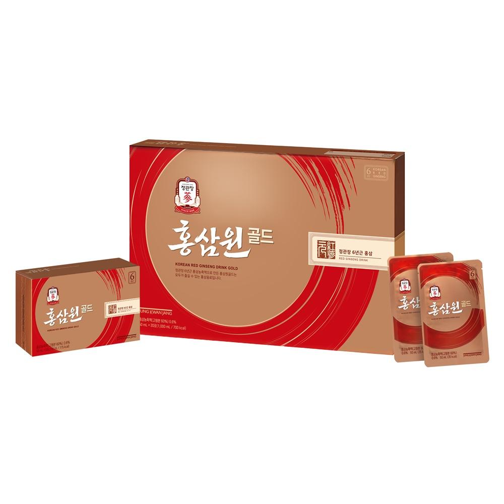 Jung Kwan Jang Red Ginseng Won Gold 50ml x 20 pouches - Daily Health, Korean