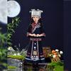 Костюмы для девочек для танца народностей Гуанси Чжуан и Мяо к выступлению на Фестивале 3 марта