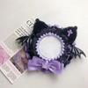 Bow Pins Display Base Lace Cat Ears Badge Flower Cute Magnetic Anime Badge Holder Badge Display