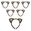 Livingda Cat Headband, Yellow, 6 Pieces
