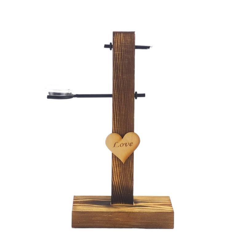 1 шт. Стеклянный контейнер для цветочной композиции с зеленью, домашняя гидропонная ваза, настольное украшение, деревянная рама, прозрачные декоративные элементы