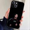Чехол для телефона Player L-Ronaldo C-CR7 для iPhone17,16,15,14,13,12 Plus,Max Мягкий Силиконовый Черный Чехол