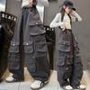 2026 new spring fashion work pants for girls, pink loose and versatile casual pants, trendy pants