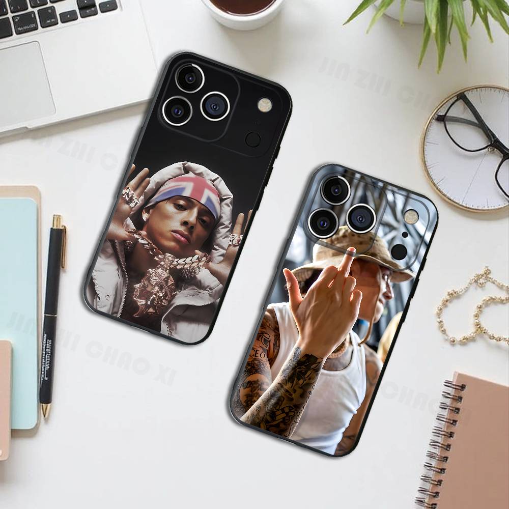 Чехол для телефона рэпера Central Cee Черный Для IPhone 17 16 15 14 13 12 13 12 11 Pro Max Plus XS XR Силиконовый Мягкая Задняя Крышка