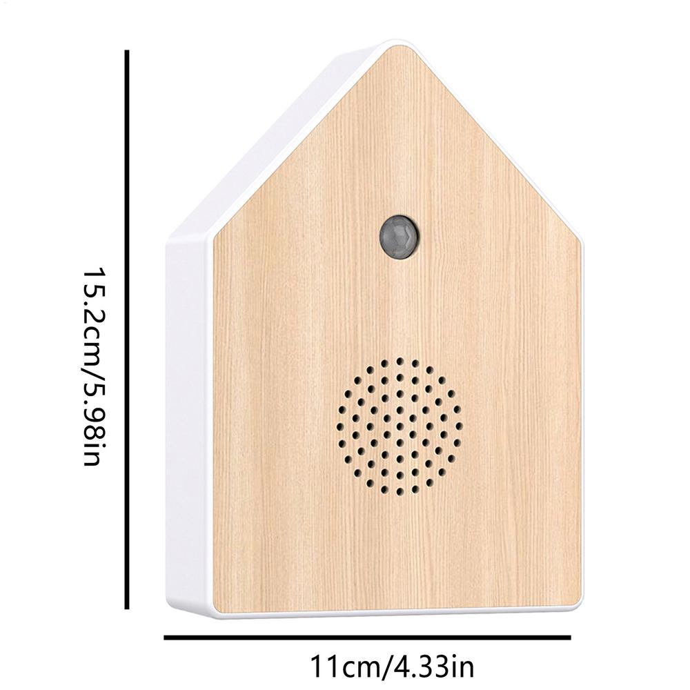 Bird Chirping Sound Box Motion-activated Singing Birds Nature Voice Sleep Aid for Recreation Area Meditation Guest Room Bathroom