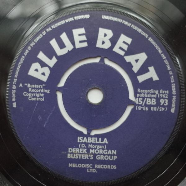 7-дюймовая пластинка BOBBY AITKEN BUSTERS GROUP Never Never Isabella BB93 Blue Beat 1962 UK Reggae Ska Dub Б/у