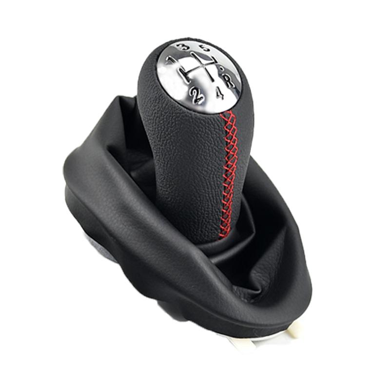 5-ступенчатая кожаная ручка переключения передач, чехол для рычага переключения передач для Renault Clio 2 II Megane 2 II Kangoo, новые аксессуары для салона автомобиля