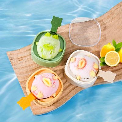 Форма для мороженого Желтый Утенок, Силиконовый эскимомейкер для домашнего использования, Форма для льда для сырных палочек, Батончиков мороженого, Формы для фруктового льда