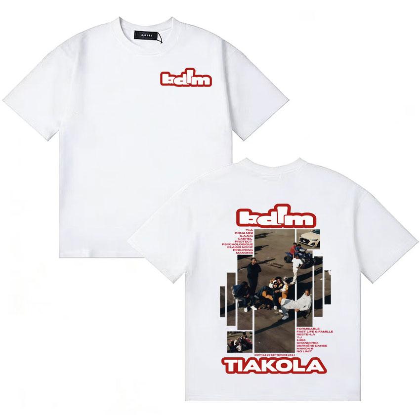 Rapper TIAKOLA Bdim Tour Merch T Shirt Oversized Unisexs Fashion Short Sleeve Tshirt Vintage ONeck Loose Tee Clothing Teenagers