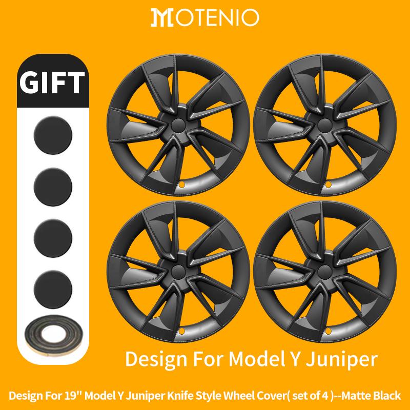 4 шт. для новой Tesla Model Y 2025-2026 Juniper 19-дюймовые колпаки ступицы в стиле Turbine, накладки на диски, аксессуары, колпак колеса автомобиля