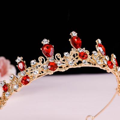 Элегантная красочная тиара корона для женщин и девочек вечеринка свадьба принцесса свадебная корона украшения для волос