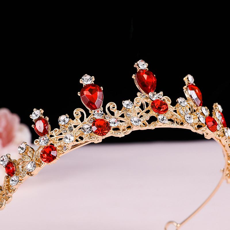 Элегантная красочная тиара корона для женщин и девочек вечеринка свадьба принцесса свадебная корона украшения для волос