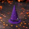 Foldable Party Gift Boxes Halloween Candy Box for Kids, Witch Hat Shaped Cardboard Container, Chocolate Packaging Parties Treat or Trick Cookie Snack