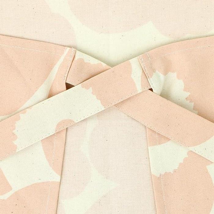 Marimekko Apron Unikko Peach & Cotton (Free Size)