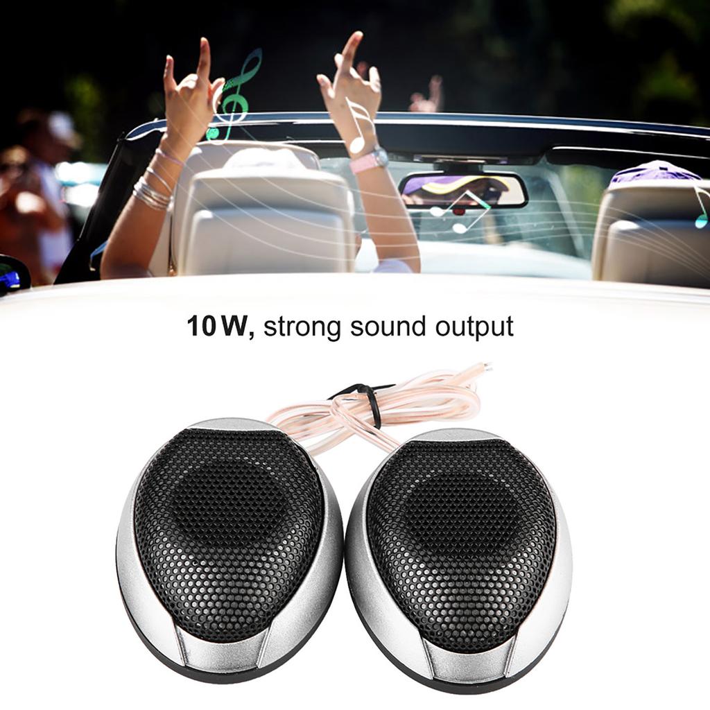 10 Вт Мини Автомобильный Динамик Аудио Круглый Наклеиваемый Динамик Автомобильный Динамик с Клеем(Серебряный)