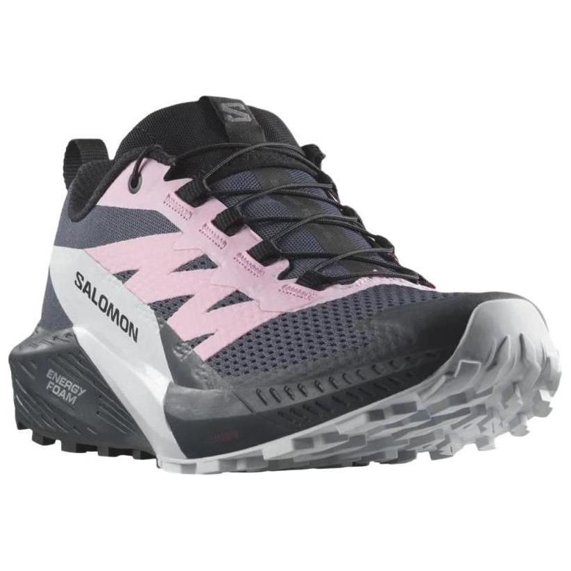 SALOMON Sense Ride 5 Удобная амортизация Прочные Дышащие Низкие Функциональные Ботинки для улицы Женская обувь Черный Розовый 471470