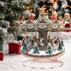 Christmas Ornament Waterproof Acrylic 2D Flat Carousel Xmas Themed Ornament Large Size Table Home Decoration
