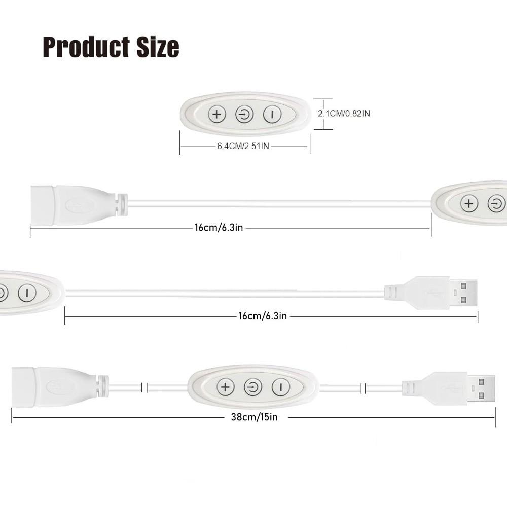 Новые USB-диммеры 5 В 2 А, 8-уровневое затемнение, управление 3 кнопками, диммирование светодиодного освещения, DIY-диммеры, кабель питания