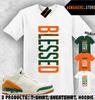 Футболка в тон SoleFly x AJ 3 Miami Sneaker Matching Tee VERTBLS Blessed T-Shirt