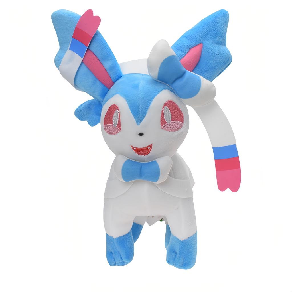 Plush New Eevee Evoli Sleep Plush Vaporeon Flareon Pikachu Peluche Sylveon Umbreon Stuffed Toys Cartoon Doll Gift