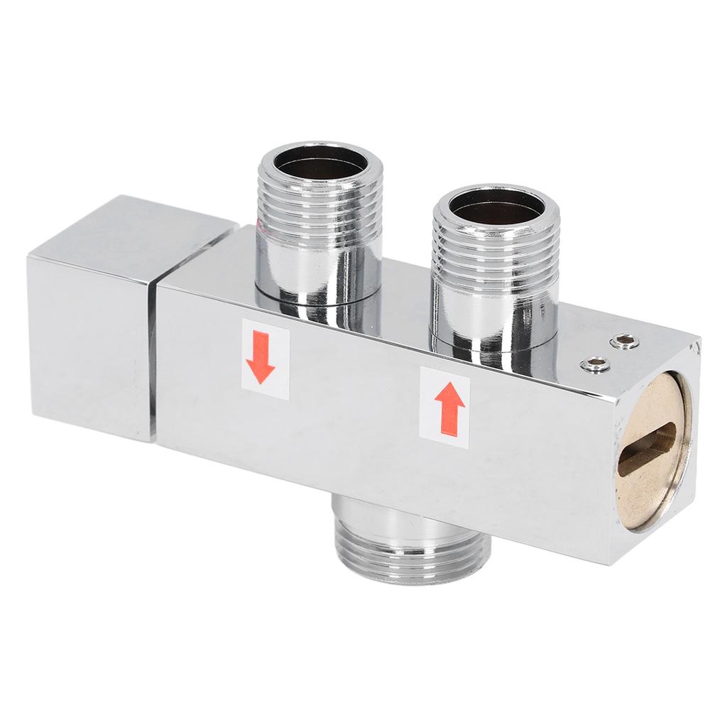 G1/2 Brass Diverter Valve Shower Arm Diverter Tee Connector Faucet Diverter Valve for Bathroom
