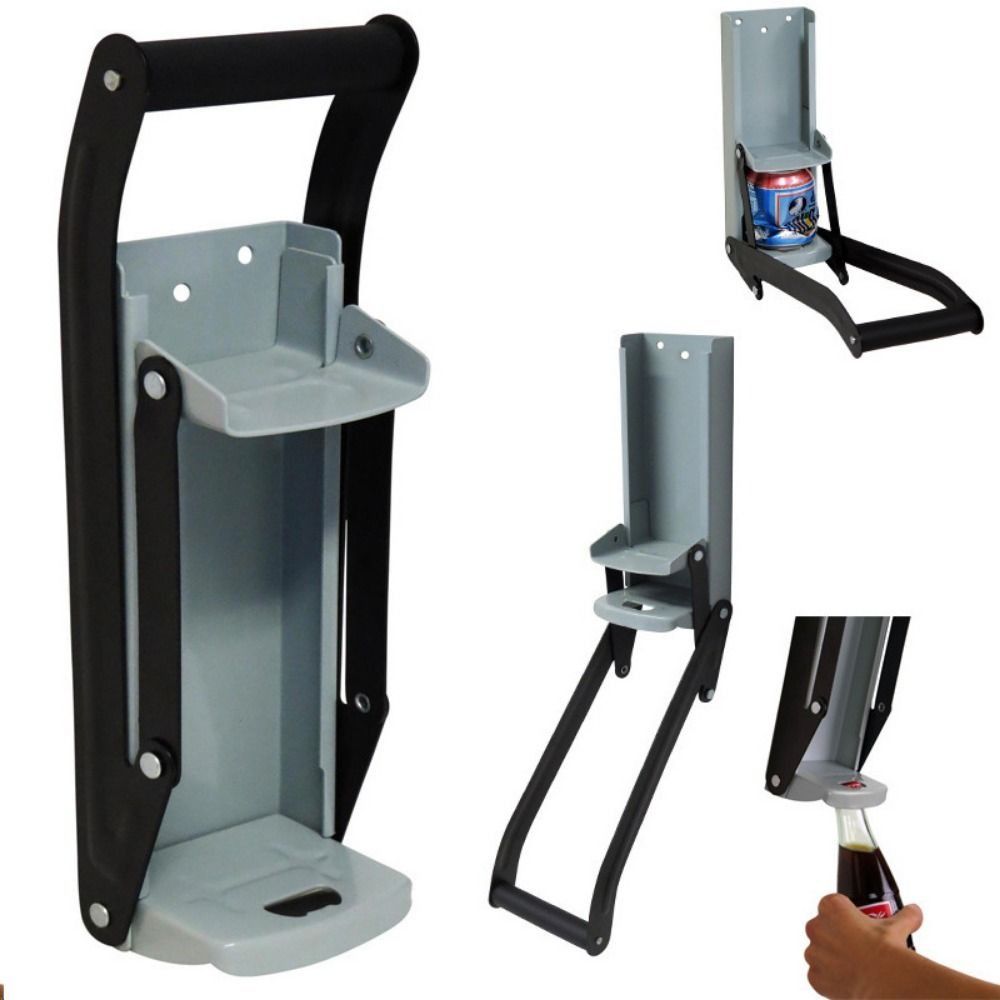 Heavy-Duty Steel Can Crusher Wall Mounted Can Pressing Machine  Kitchen Accessories