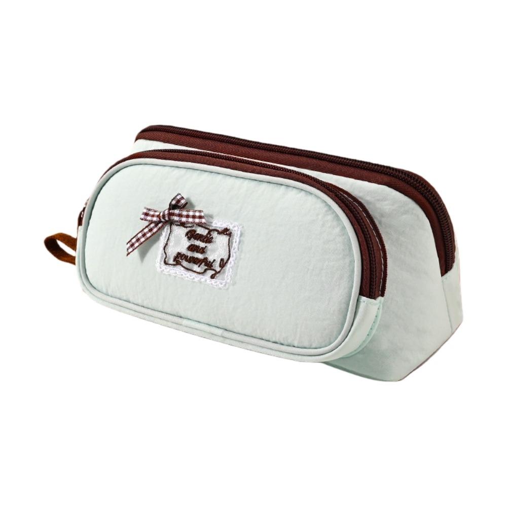 Bowknot Magnetic Bow Pen Bag Triangle Pencil Bag Makeup Bag Pencil Case Women