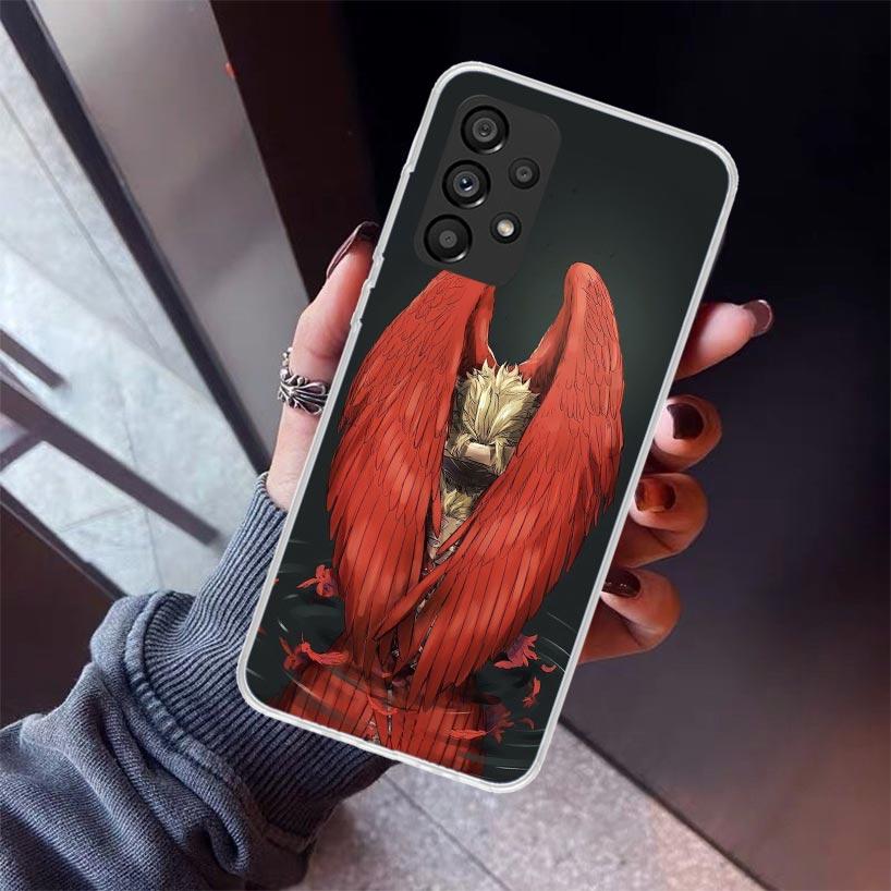 Чехол для телефона Hawks MHA My Hero A-Academy для Samsung Galaxy A17 A57 A37 A16 A26 A36 A56 A15 A25 A35 A55 A14 A13 A54 A53 A34 A24 A3