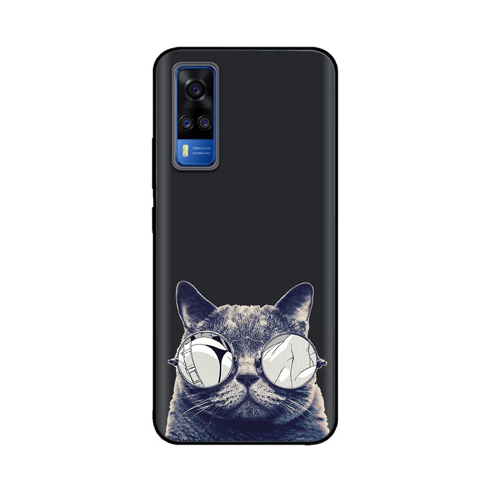Для vivo Y31 2021 Чехол Мягкий Черный силикон Задняя крышка Fundas Для Vivo Y51a Y51 2020 Декабрь V2030 Y 51 VivoY31 V2036 Чехол для телефона