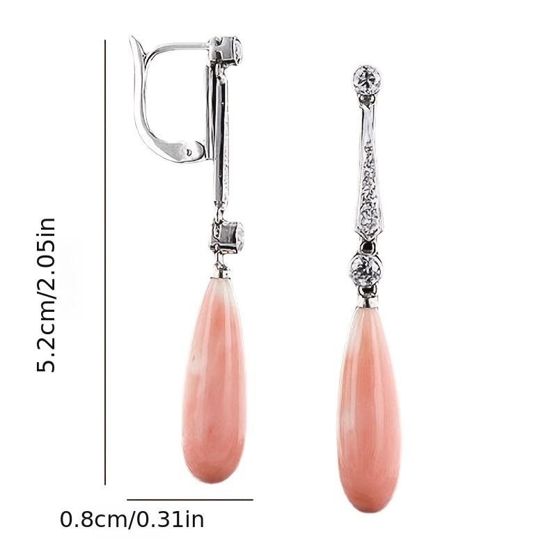 Винтажные висячие серьги в стиле бохо с коралловым принтом, длинные ювелирные изделия, подарок для женщин и девочек