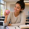 Игрушка с забавными лицами, медленно поднимающийся пищащий строительный кубик-шарик, 2 цвета и 6 выражений, случайная ассортировка