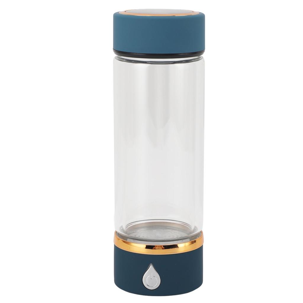 Hydrogen Water Bottle 420ml Rechargeable SPE PEM Technology Portable Hydrogen Rich Water Glass Cup