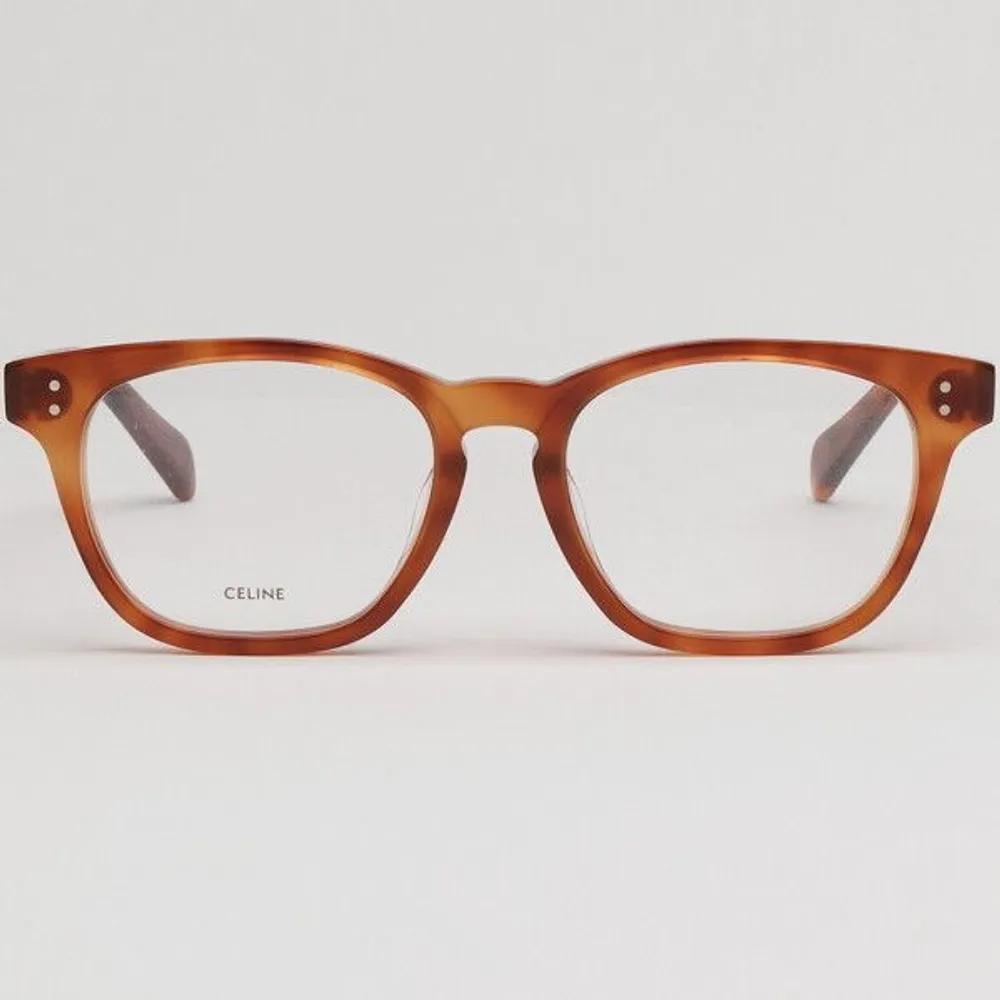 [Celine] Eyeglass Frames CL50032F 053 Square Leopard Print Horn-rimmed Daily