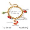 Christmas Series Jewelry Necklace Drip Oil Christmas Earrings Christmas Tree Bell Reindeer Pendant Titanium Steel Bracelet