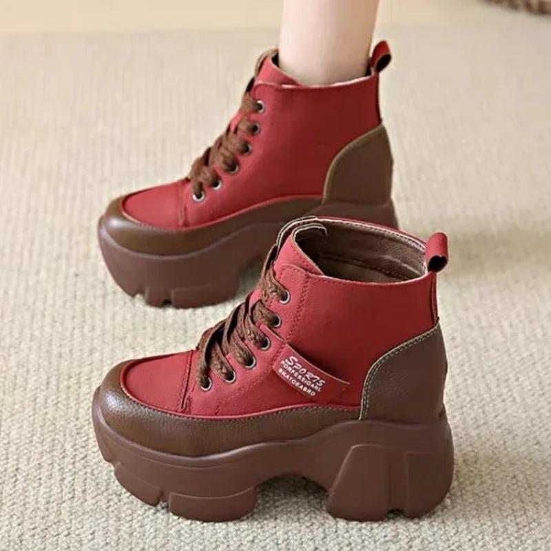 Модная женская обувь на платформе, роскошные модные высокие женские сапоги, вулканизированная обувь, кроссовки для ходьбы на открытом воздухе, высококачественные кроссовки Zapatillas De Mujer