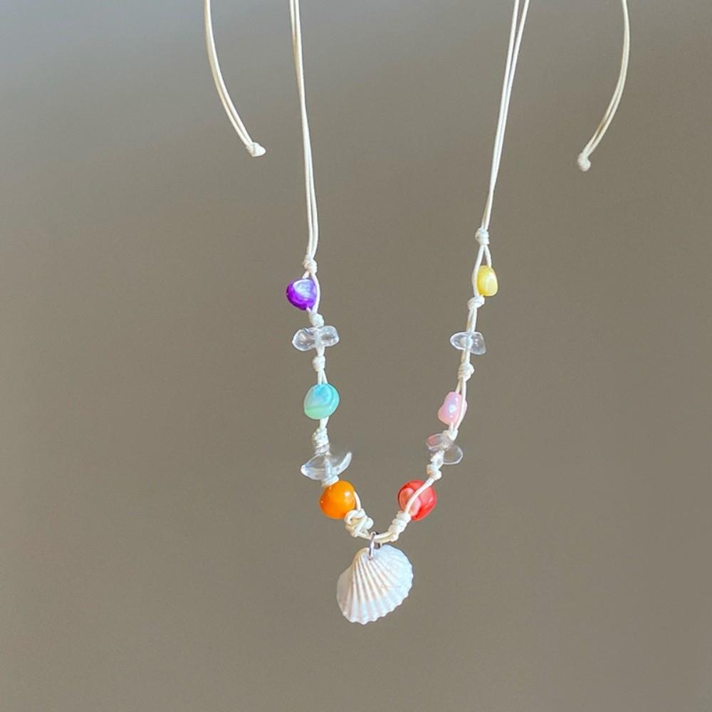 Pearl Shell Starfish Necklace Summer Sea Series Starfish Beach Neck Chain Daily