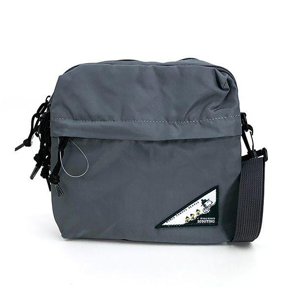 Snoopy Square Shoulder Beagle Scout RE-PET Gray Bag