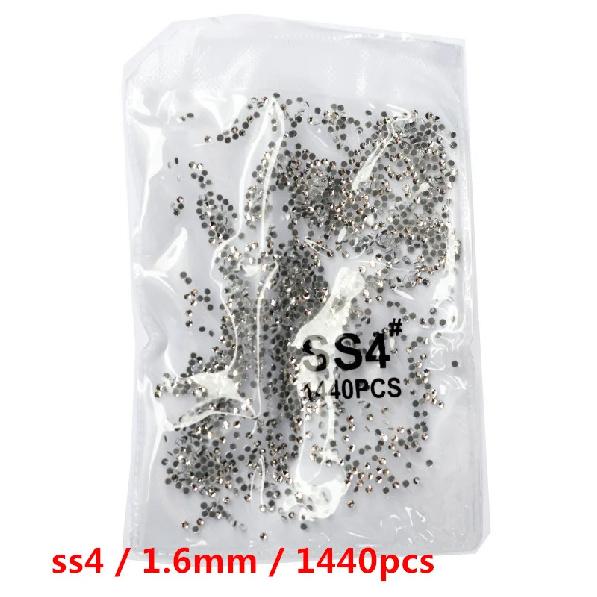 SS3-ss8 1440 шт. Кристалл AB золото 3D Не термофиксация Плоская задняя часть Стразы для нейл-арта Украшения Обувь и танцевальное украшение