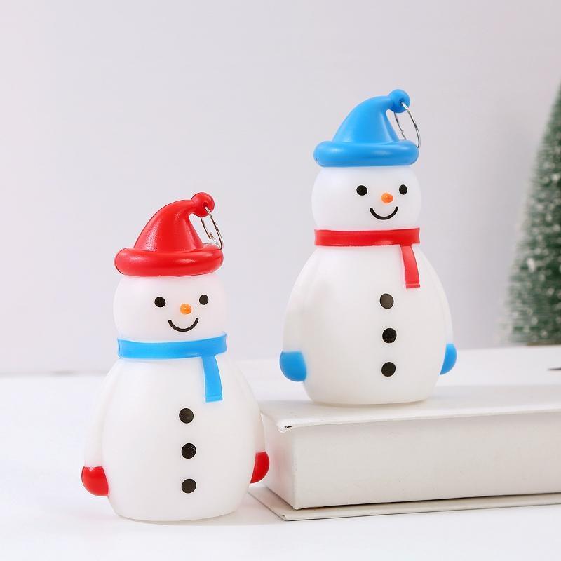 Christmas Decorations Children's Portable Small Night Light LED Emitting Snowman Christmas Decoration Props