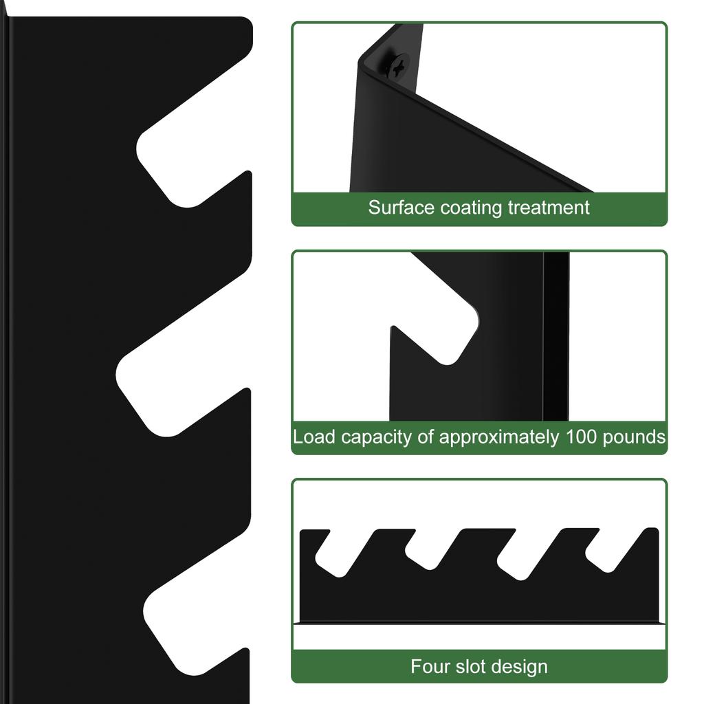 Стеллаж для хранения тяжелых инструментов, настенный, садовый сарай, лопата, грабли, метла, мотыга, органайзер, тяжелые навесные