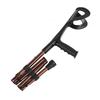 Folding Elbow Crutch Height Adjustment Non Slip Aluminum Alloy Forearm Walking Stick Coffee Color