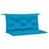 VidaXL Lot de 2 Coussins de Banc de Jardin, Revêtement de Banc avec Jeux de Cordes, Coussin d'Extérieur Imperméable, Bleu 361663