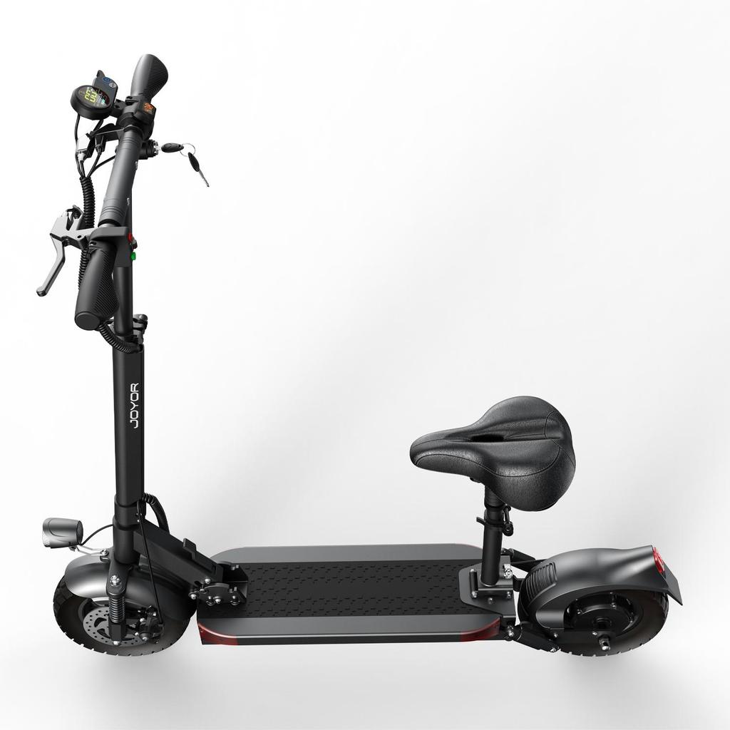 JOYOR Y6-S 500W Electric Scooter, 60KM Range, 10" Tires, Dual Suspension, Foldable E-Scooter for Adults Commuting